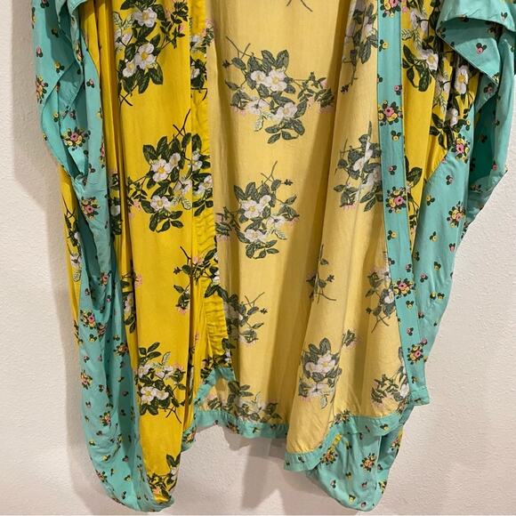 Matilda Jane Yellow Floral What a Catch Oversized Kimono Sz XS - Picture 4 of 11